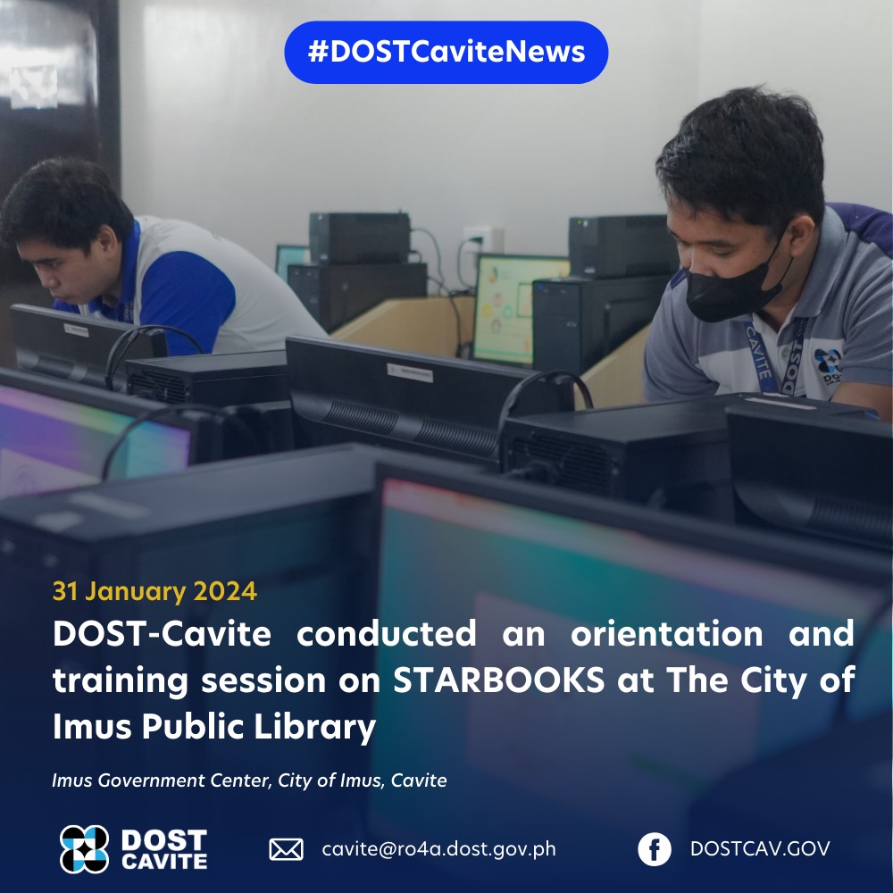 DOST-Cavite conducts orientation and training seminar on STARBOOKS at The City of Imus Public Library