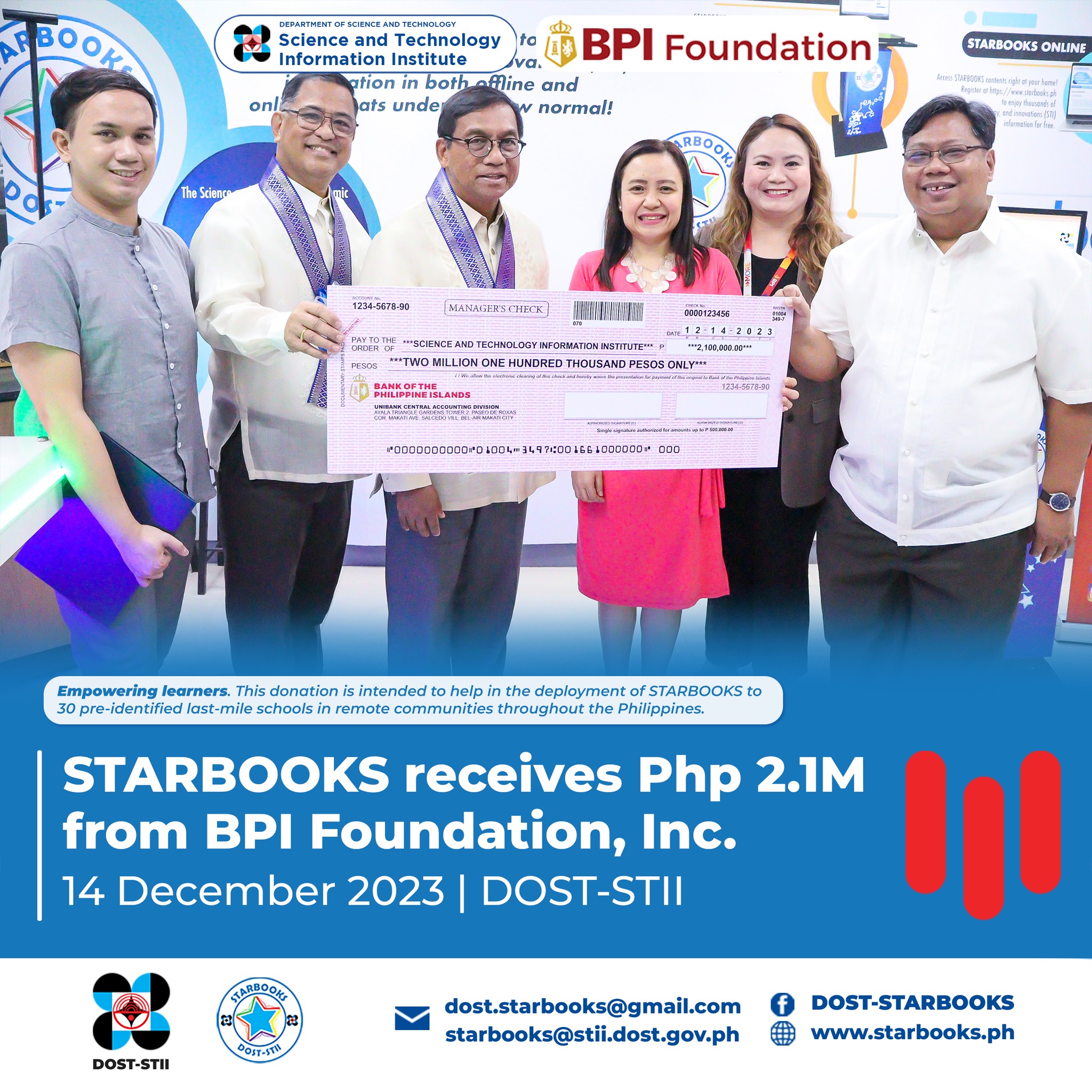 starbooks received 2.1m from bpifi