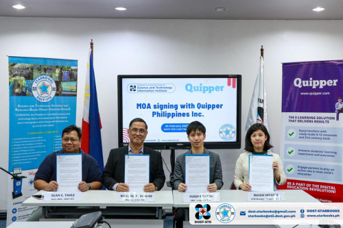 2023-02-08 DOST-STII, Quipper Philippines, Inc. Renew their Memorandum of Agreement (MOA) for STARBOOKS
