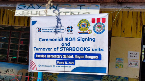 2023-03-27 DOST-CAR Pacalso Elementary School and DOST_STII MOA Signing and Turnover of STARBOOKS Units