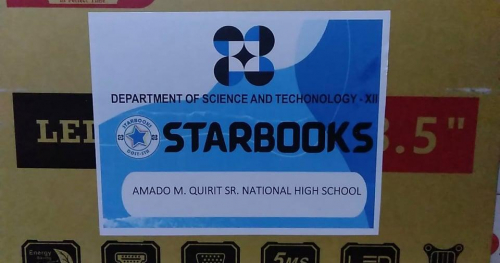 2022-01-26 DOST-XII Amado Quirit Sr. NHS, as one of the beneficiaries, joyfully received the STARBOOKS