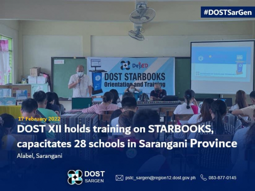 2022-02-18 DOST XII holds training on STARBOOKS, capacitates 28 schools in Sarangani Province