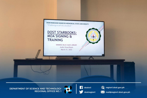 2022-03-31 DOST-I DMMMSU-MLUC ink MOA on the utilization of the DOST STARBOOKS in the university