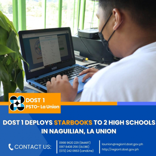 2022-09-28 DOST 1 DEPLOYS STARBOOKS TO 2 HIGH SCHOOLS IN NAGUILIAN, LA UNION