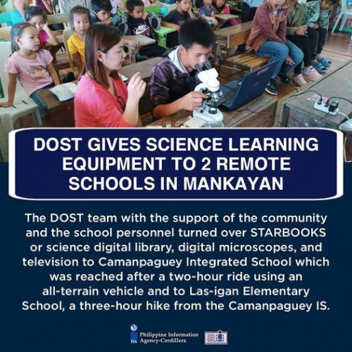 2023-05-07 DOST gives Science Learning Equipment to 2 remote Schools in Mankayan