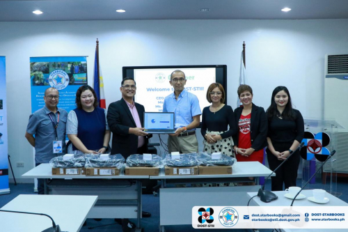 2023-07-28 Quipper Philippines, Inc. turned over five laptop units to be used for STARBOOKS promotional activities at the DOST - Science and Technology Information Institute